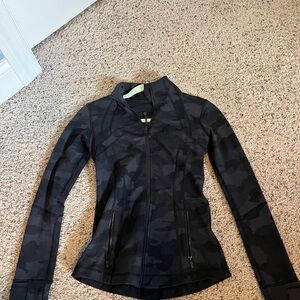Lululemon Black Camo Align Zip-Up Jacket
